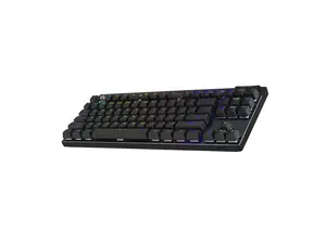 Logitech G PRO X TKL Lightspeed Wireless Gaming Keyboard, Ultra-Portable Tenkeyless Design, LIGHTSYNC RGB, PBT keycaps, Linear Switches (GX Red) - Black