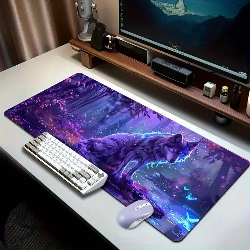 High-Quality Mouse Pad with a Non-Slip Rubber Base, Designed for Precise Control And Stability, Providing Full Keyboard Coverage with Stitched Edges, Perfect for Home, School, Office, And Gaming