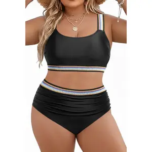 Daci Women Two Piece Plus Size Bikini - High Waisted Swimsuits Tummy Control Bathing Suits Swimwear 2026