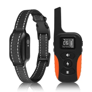 Dog Training  College-1000m Range ,IPX7 waterproof ,9-Level Adjustable Vibration &16-Level  static,rechargeable remote E-collar for all breeds