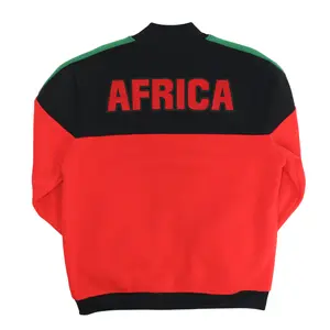 Men's Africa Track Jacket in Red/Black/Green - Perfect for Coats and Men's Fashion - Menswear