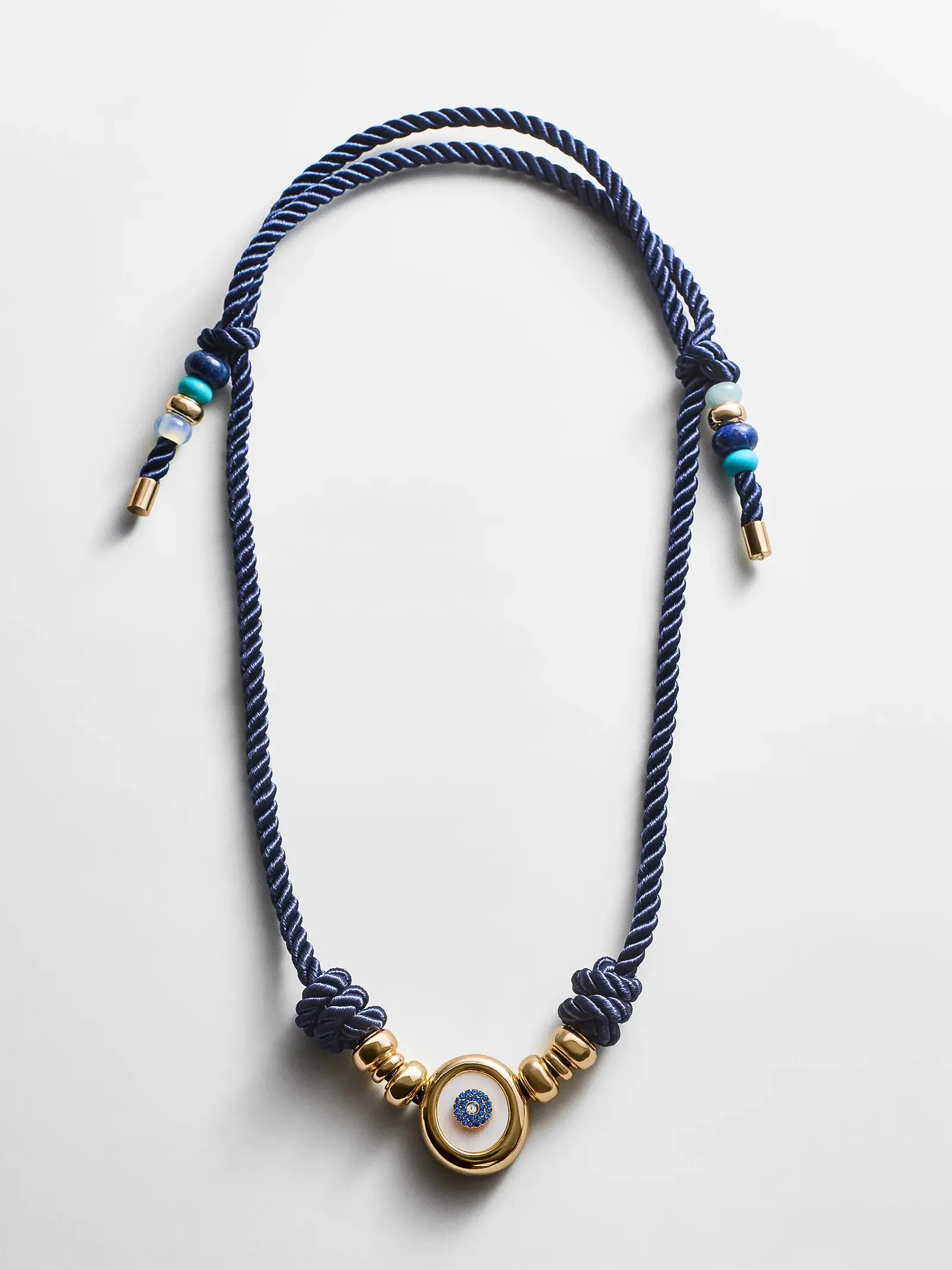 EYE CANDY EVIL EYE CORD NECKLACE