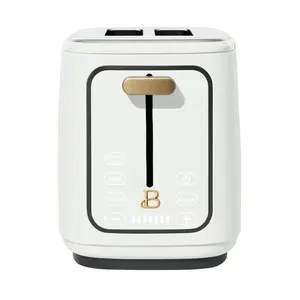 Beautiful 2 Slice Toaster with Touch-Activated Display, Black Sesame by Drew Barrymore