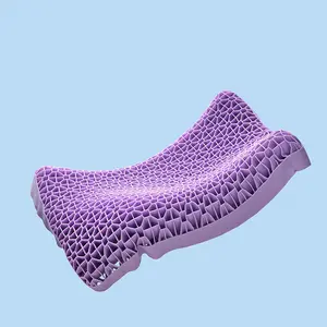 1pc Tpe Honeycomb Gel Neck Pillow with Removable Cover, Cooling Elastic Stress Relief Sleep Aid, Comfortable and Supportive
