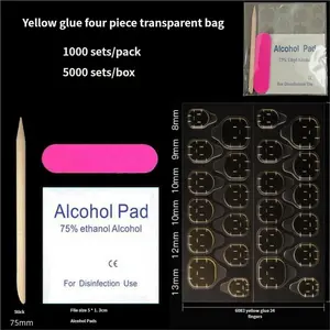 Nail Set Wearable Nail Tool Kit Nail Tips Material Kit Solid Glue Jelly Glue Glue Water Full Set Nail Art Tools