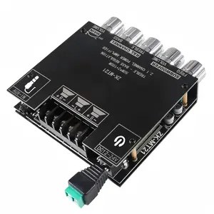2.1 Channel Audio Receiver Power Amplifier Module, Bluetooth-compatible Amp Board, 50wx2+100w, Speaker Preamp, Portable HiFi Sound System