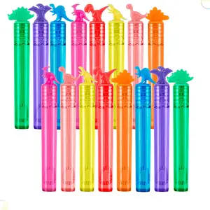 Grab Bubble Dollar Tree Dinosaur Theme Soap Bubble Tube Plastic Empty Tube Toys Kids Birthday Party Favors Classroom Prizes Gifts Goodie Filler