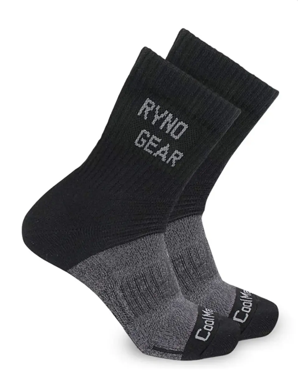 Ryno Gear CoolMax 4" Crew socks