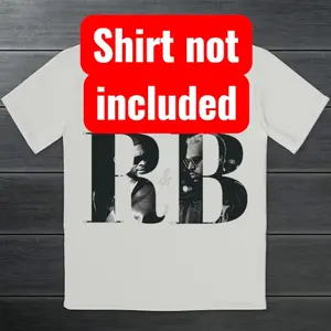 R&B initials tour DTF Transfer (no shirt included) iron on transfer for clothing t-shirts and hoodies