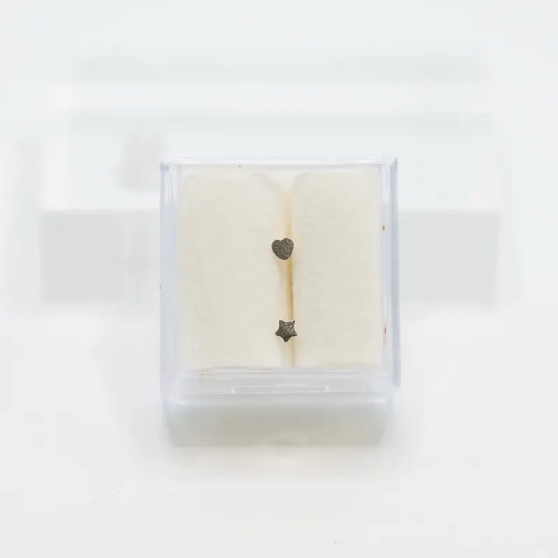 14KT Gold Nose Piercing Heart & Star Shape