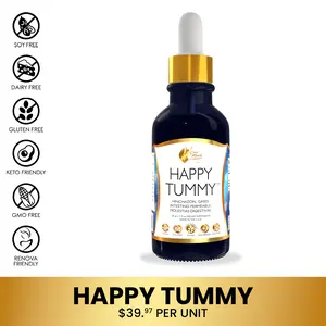 Coco March N.M.D Happy Tummy Dietary Supplement, Digestive & Gut Health Wellness Supplement for All Ages, 30ml