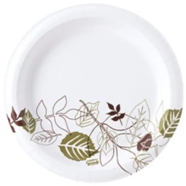 Dixie DIX320 Heavyweight White Disposable 9 in. Paper Plates, Home & Party Supplies