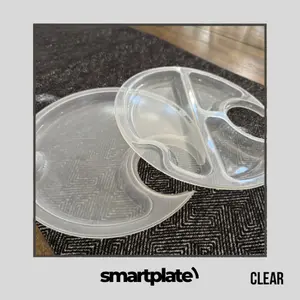 SmartPlate - Clear Plastic Reusable Plate (6pcs)