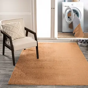 JONATHAN Y Twyla Classic Solid Low-Pile Machine-Washable Indoor Area Rug; for Living Room, Kitchen, Bedroom, Dining Room, Office