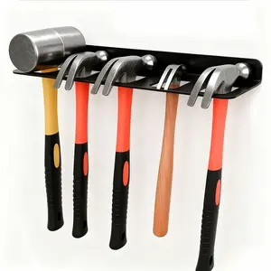 Wall-Mounted Hammer Rack, Heavy-Duty Metal Tool Storage, Strong Load Capacity for Garage Workshop Home Studio, Compatible with Sledgehammers Axes
