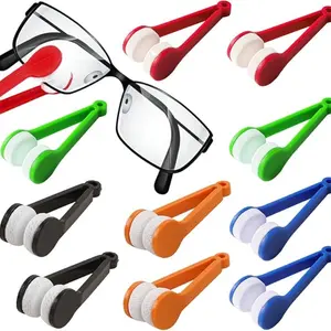 110 Pieces Mini Eyeglasses Lens Cleaner Set, Soft Brush & Microfiber Tools, Includes 10 Cleansing Wipes for 360° Lens Care, Lens Kit