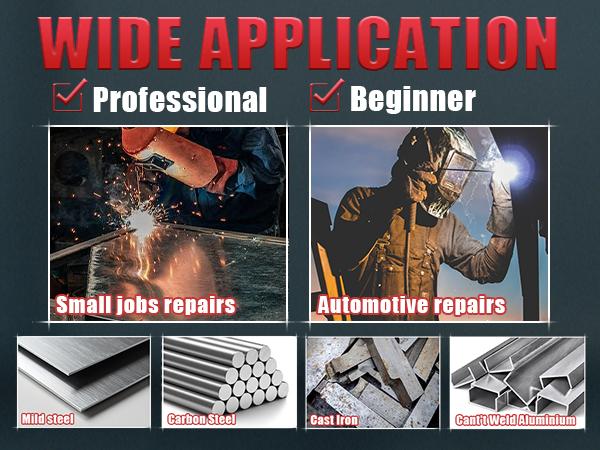 GNIWELDER Stick Welder 110V Portable ARC/TIG Welding Machine with LED Display Synergic Control IGBT Inverter Hot Start Arc Force Anti-Stick for Home Repair & Metal Working,Father's Day Christmas Gifts Thanksgiving and Birthday Gifts