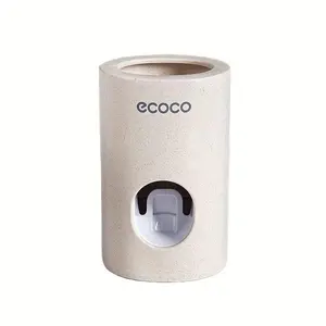 Automatic Toothpaste Dispenser – Wall Mounted No Drill Toothpaste Squeezer, Easy Clean Bathroom Organizer