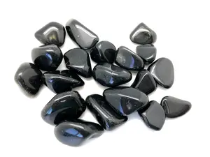 Black Obsidian Tumbled Stone - Polished Black Obsidian Crystal