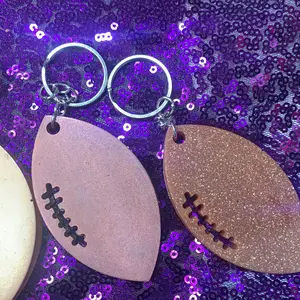 Football Inspired Keychain - Perfect Accessory for Any Football Fan. Customizable!!