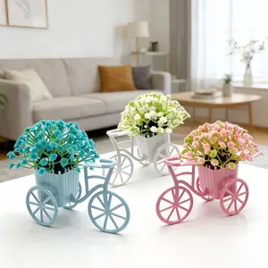 Fake Flower Car Decoration, Plastic Home Decor, Indoor Tabletop Ornament, Perfect for Weddings, Christmas, Thanksgiving, Mother's Day, Graduation