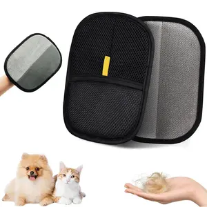 Reusable Pet Hair Remover Glove, 1 Count Handheld Pet Hair Removing Glove, Pet Hair Removal Tool, Deshedding Tool, Dog & Cat Grooming Supplies