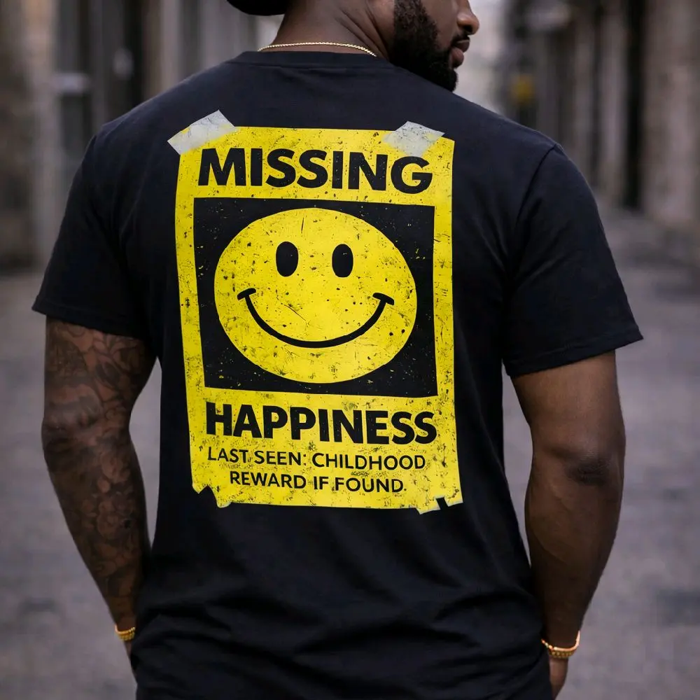 Missing Happiness Graphic T-Shirt | T-WALL Unisex Tee