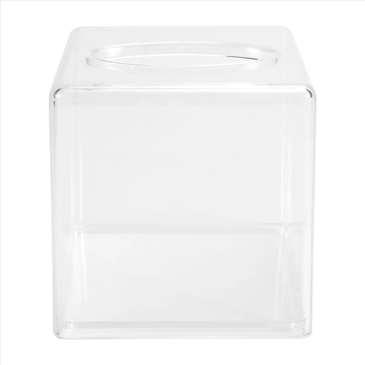 Clear Acrylic Tissue Box Holder with Cover Facial Tissue Dispenser Box Case for Countertop,Clear Plastic Dryer