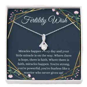 Wife Necklace, Friend Necklace, Fertility Wish Gift, Infertility Gifts