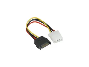 Nippon Labs SATA to Molex Power Adapter SATA-FM SATA 15 Pin male to Molex 4 pin female adaptor Cable for SATA I and SATA II Hard Drive Model SATA-FM, 7 Inches