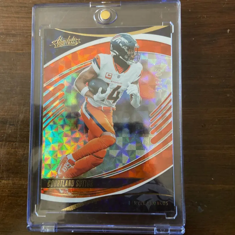 2025 Panini Absolute - Courtland Sutton #47 Orange Mosaic 265/825 Broncos