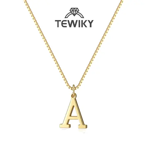 TEWIKY Initial Dainty Letter Necklace Tiny A Z Pendant Choker Necklace Trendy Cute Personalized Monogram Name Necklace Jewelry For Teen Girls Gift For Black Friday Christmas Gift Modern Versatile Accessories For Valentineday
