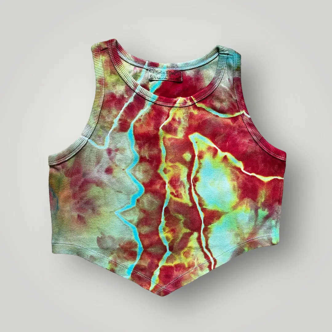 Large Hand-Dyed Cropped Tank