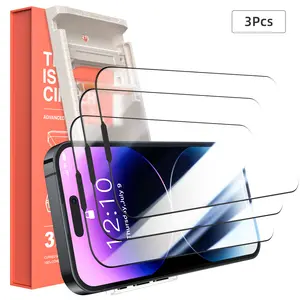 [3PCS] CUPERT Screen Protector FOR iPhone 16/15/14/13/12(Reusable Easy Installation)  Fully Protection,  anti-spy Cases Smartphone Tempered Glass