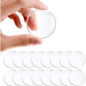 Door Stoppers for Wall,  16 count Self  Adhesive Door Knob Wall Protector, Quiet, Shock Absorbent Gel for , Office, Wall Protectors from Door Knobs (2", Clear)