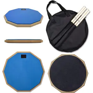 Snare Drum Practice Pad,12-Inch Practice Drum Pad,Double Sided Silent Drum Pad and Sticks,Drum Pads Carry Bag