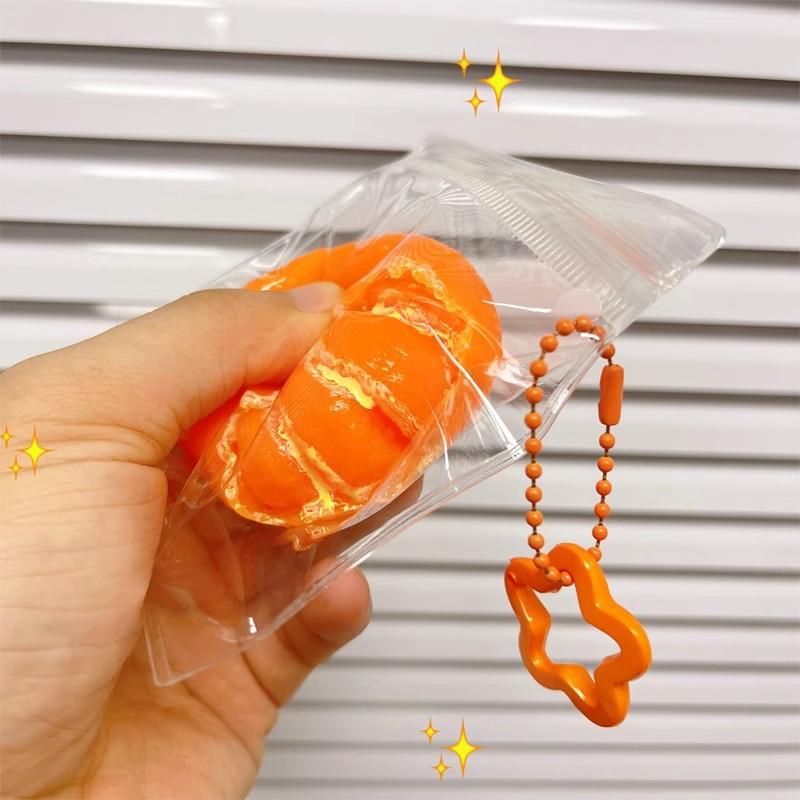 Cute Orange Shaped Squishy Toy, Ultra Soft Squeeze Ball, Slow Rising Sensory Fidget Toy for Stress Relief & Relaxation