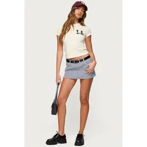 Liliane Striped Mini Skort