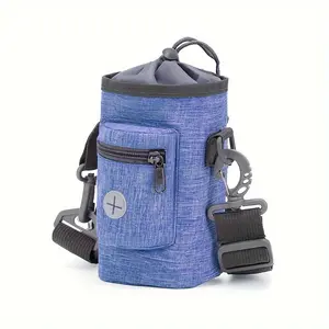 Dog Treat Pouch For Pet Training, Dog Training Pouch With Built-in Poop Bag, Dog Treat Bag For Walking, Traveling