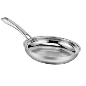 Classic 10" Stainless Steel Skillet - 8322-24: Dishwasher-Safe Fry Pan, Smooth Surface Compatible
