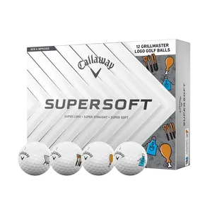 Callaway Golf Supersoft Father's Day Grillmaster Golf Balls in White Callaway Golf Supersoft Father's Day Grillmaster Golf Balls in White