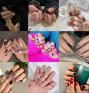 Wendy:20sets handmade press-on nails selectable size and length random style