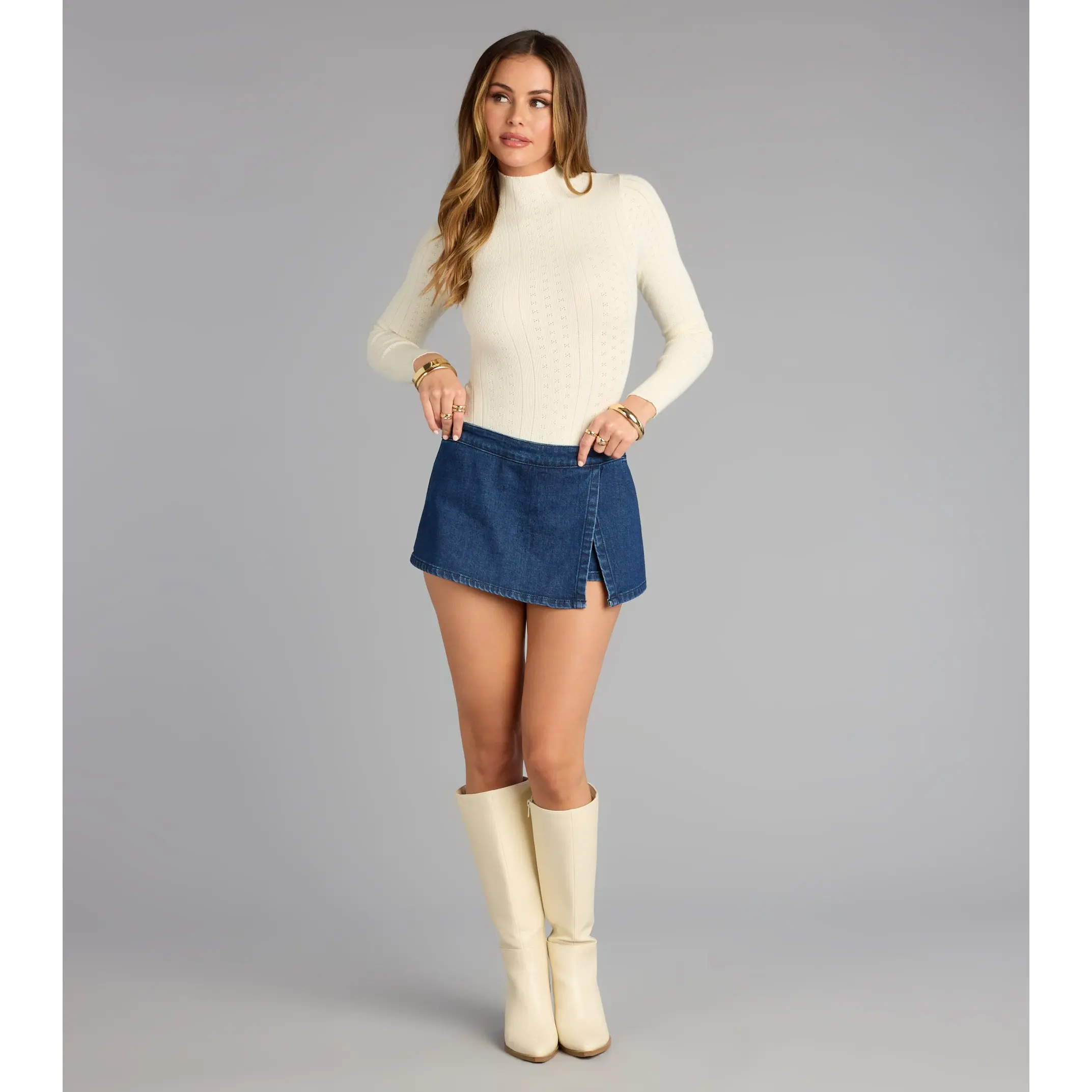 Everyday Favorite Denim Mini Skort
