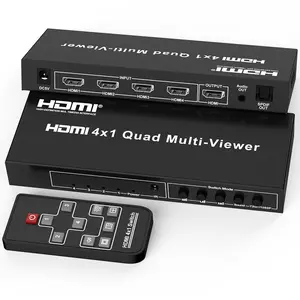 4K HDMI KVM Switcher 4 In 1 Out Splitter Converter Multi Screen Divider
