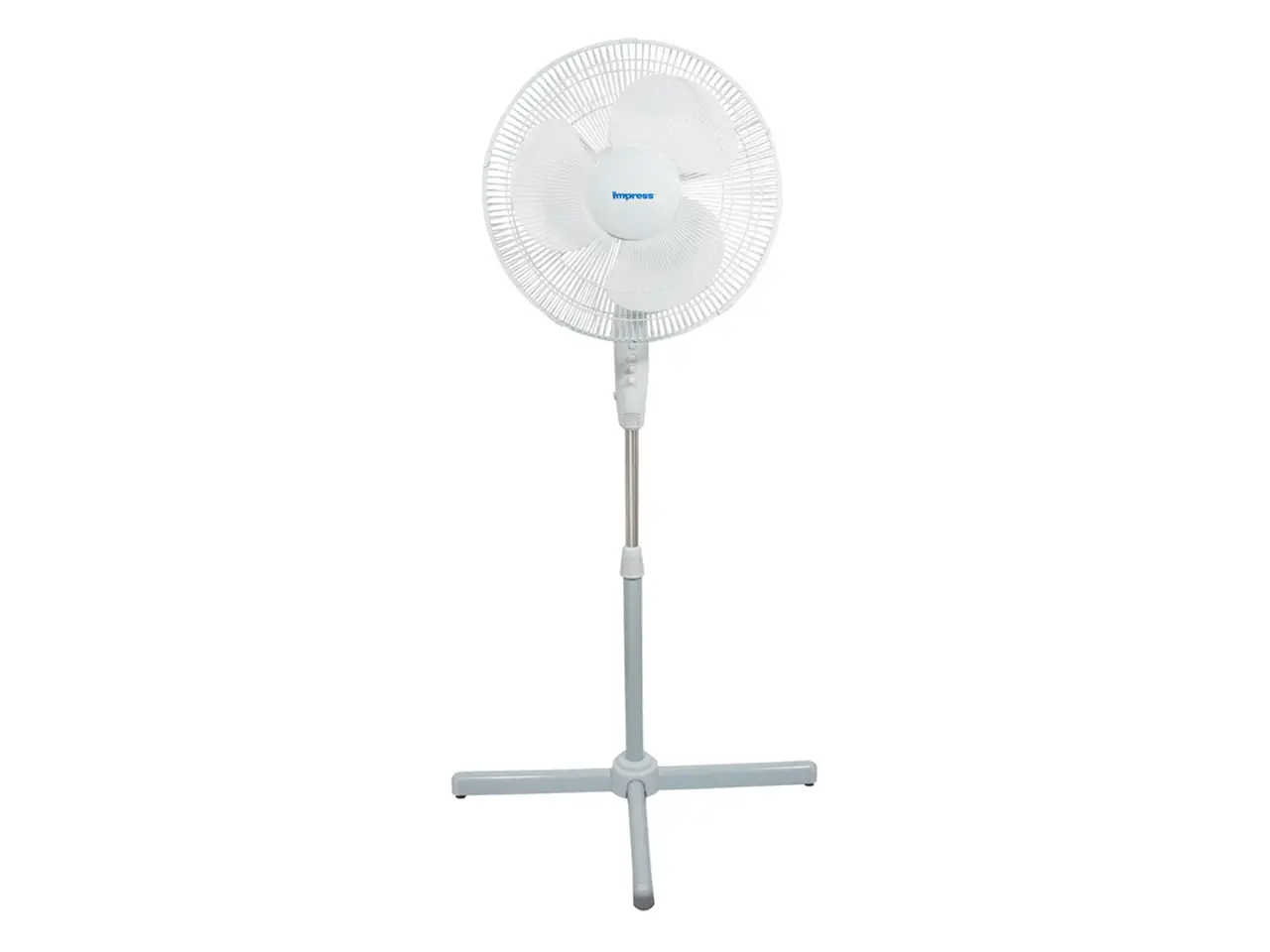 IMPRESS 16" White Oscillating Stand Fan (IM-724W)