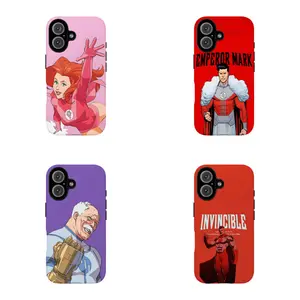 Ultra-Cool "Invincible Young Hero" Pattern 2-in-1 Film-Style Phone Case — Unisex Design. Compatible with iPhone 12, 13, 14, 15, 16, and 17. This dual-layer case offers enhanced protection and makes for an excellent gift.