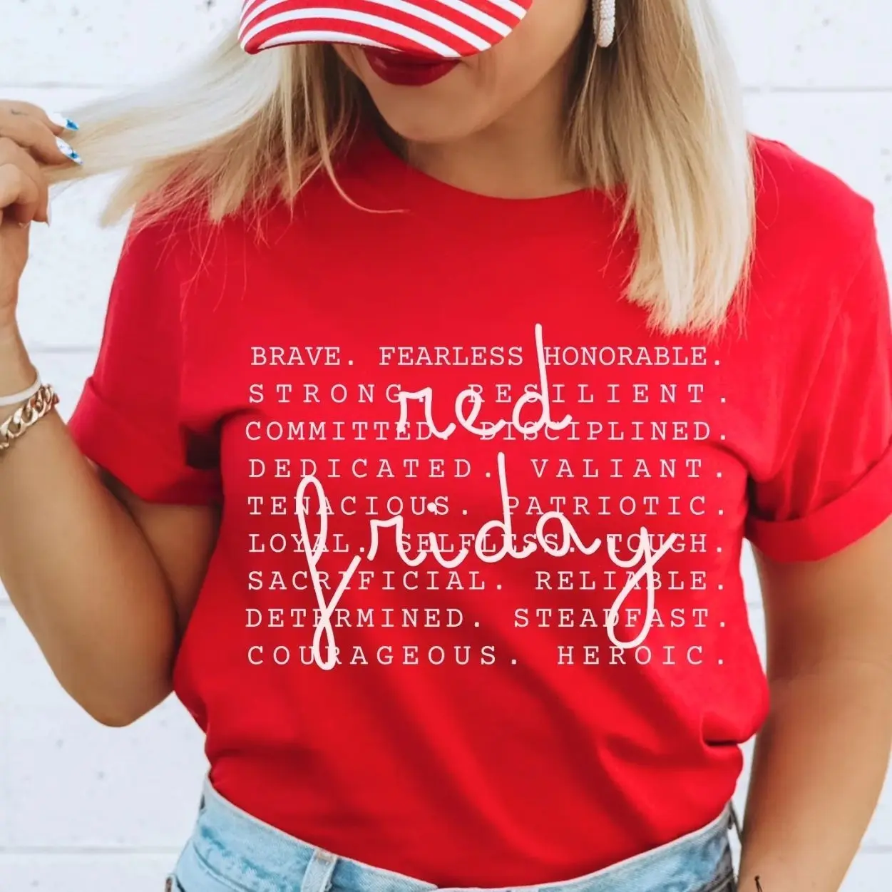 Support Our Troops T-Shirt | RED Friday Remember Everyone Deployed Tee | Patriotic Veteran Shirt | USA Military Pride Tee