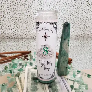 Wealthy Way 7 day Abundance Manifestation crystal candle Aroma Decor Scented