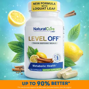 Enhanced Glucose Support Formula: Level Off with White Mulberry Leaf Extract, Loquat Leaf Extract, and Ceylon Cinnamon Bark Extract for Energy, Mood, and Cravings (120 Capsules)
