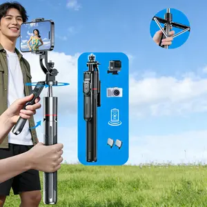 F16 Stable Tripod, Balance Stabilizer Selfie Stick, 360 Degree Panoramic Shooting, 1708mm/67.24 Inches, Adjustable Phone Holder